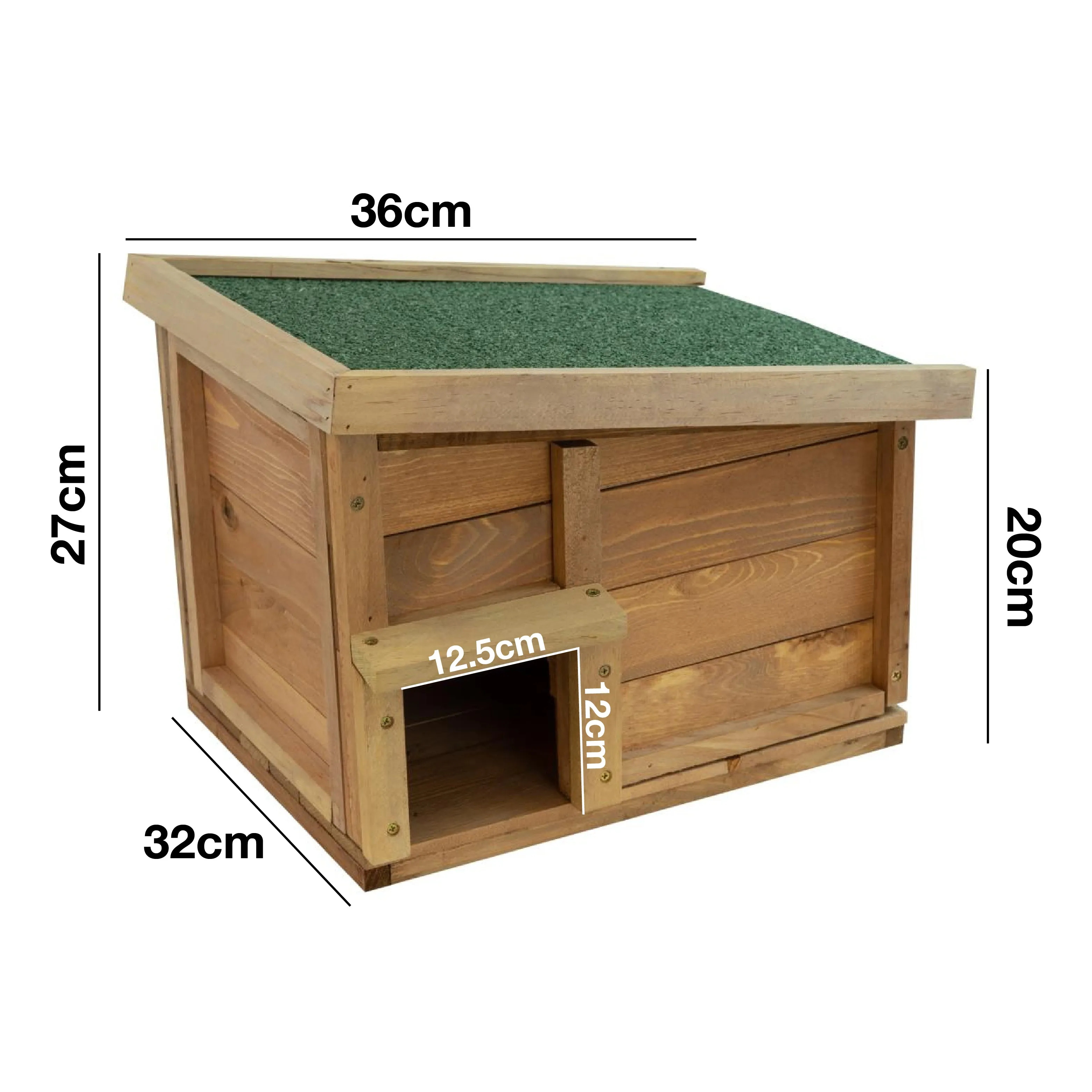 Woodside Hedgehog House & Hibernation Shelter, Predator Proof Outdoor Habitat Box