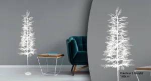 Xmas White Fir Tree 120L Warm White