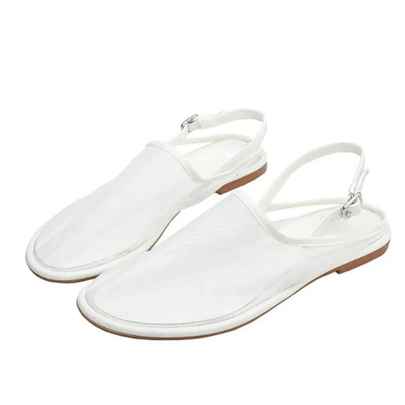 zapatos mujer 2024 tendencia Mesh Casual Sandals Flat Bottom Sandals Fashion Slip-On Shoes for Women Solid Women's Sandals Sanda