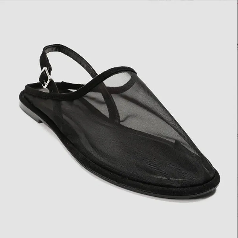 zapatos mujer 2024 tendencia Mesh Casual Sandals Flat Bottom Sandals Fashion Slip-On Shoes for Women Solid Women's Sandals Sanda