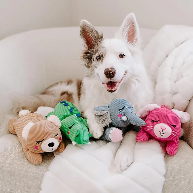 Zippy Paws Snooziez Bunny with Shhqueaker