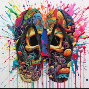 Zombie Acid Flip Flops